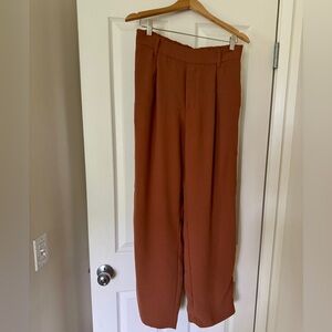 Vince High Rise Pleated Pull-on Trousers